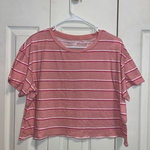PINK VS Cropped tee